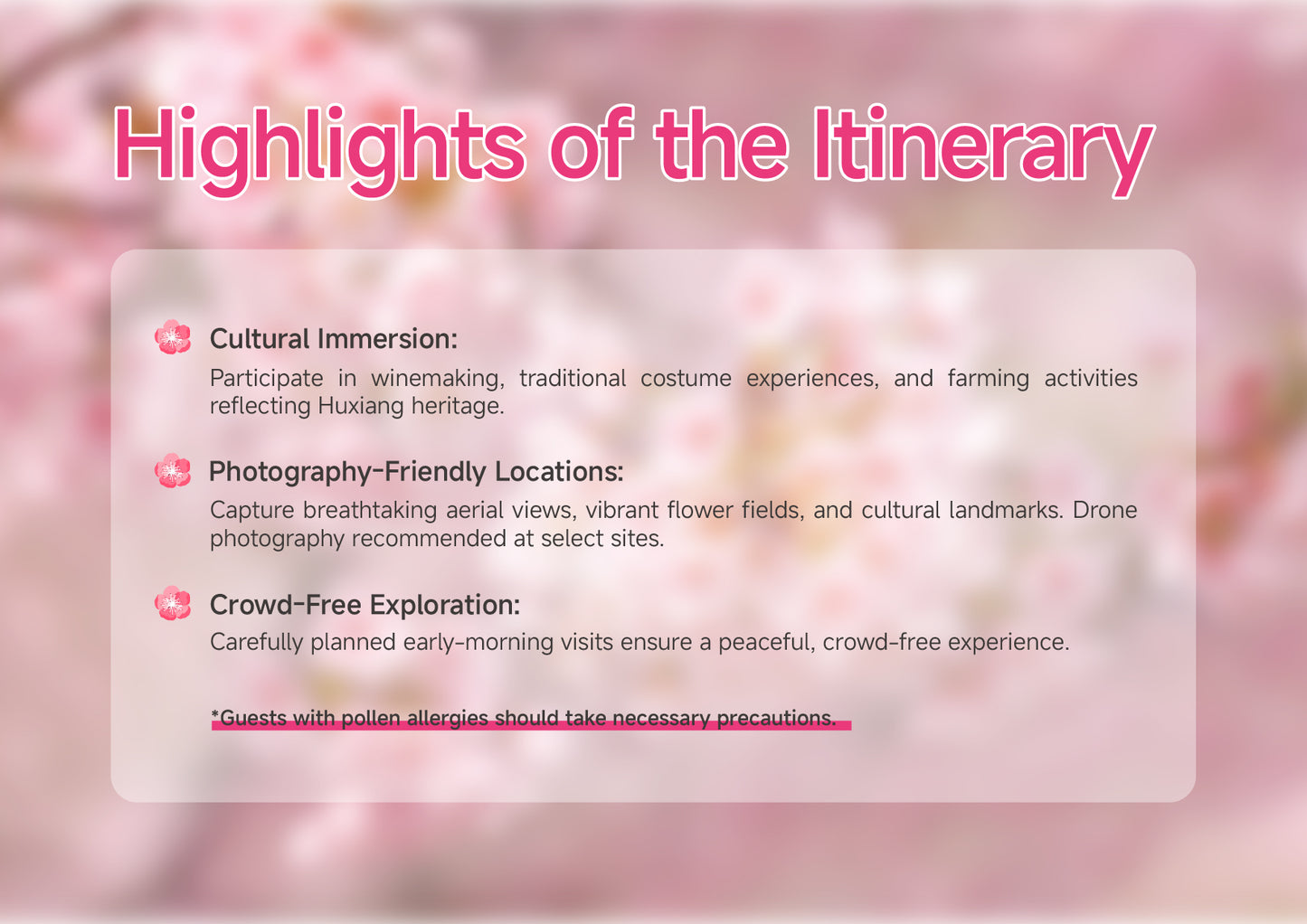 Trip 8:  An Eight-Day Flower-Viewing Tour in Changsha